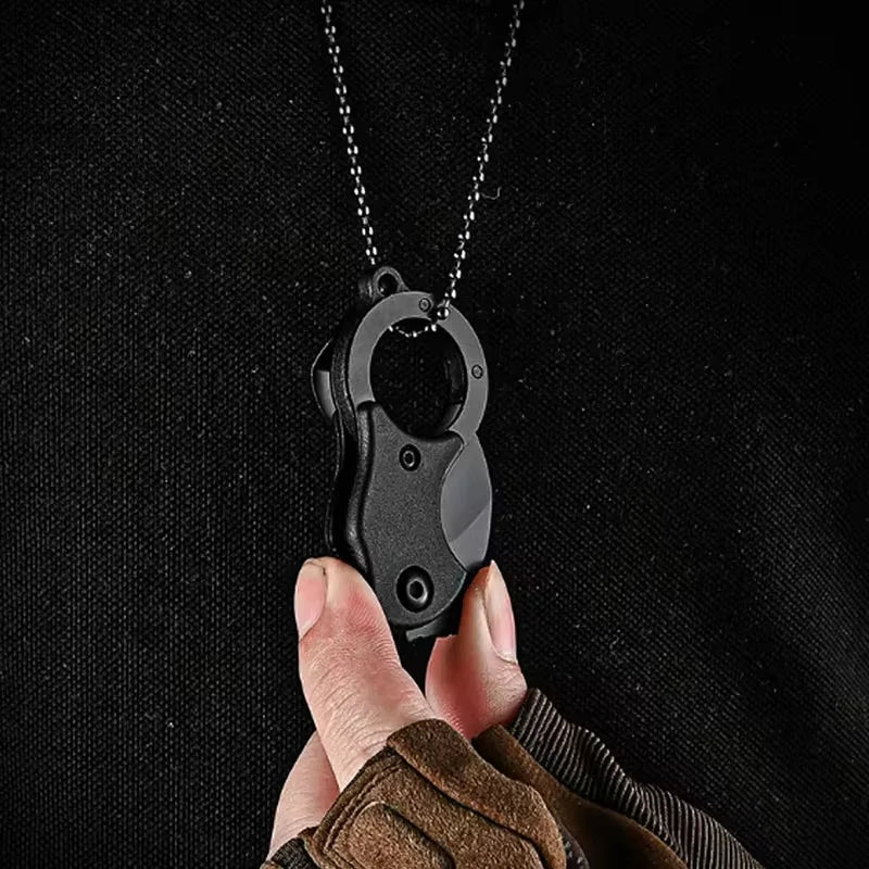 Outdoor Pocket Knife Portable EDC Key Knife Fox Knife Paw Knife Case Opener Knife Necklace Carry-on Portable Mini Pocket Knife