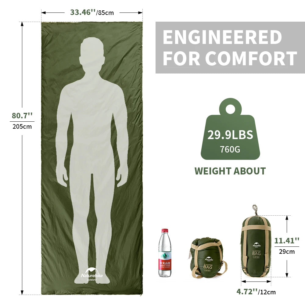 SLEEPING BAG ENVELOPE STYLE 15-5°C