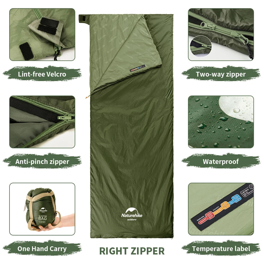 SLEEPING BAG ENVELOPE STYLE 15-5°C