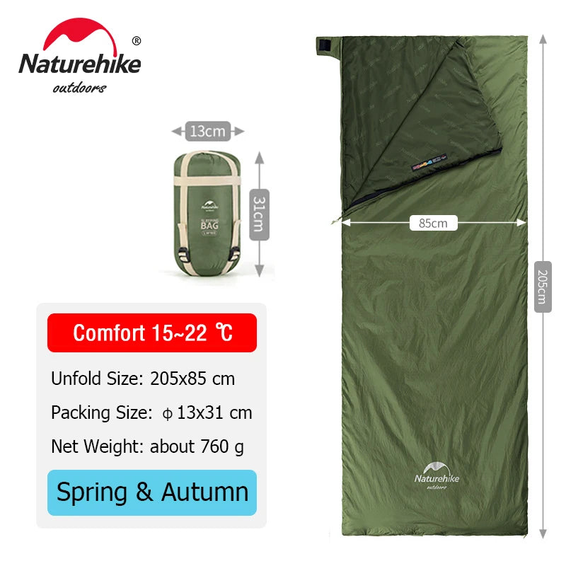 SLEEPING BAG ENVELOPE STYLE 15-5°C