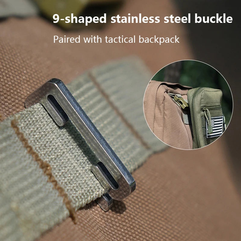 Stainless Steel Small Hook Portable S-shaped Metal Buckle Outdoor Camping Accessories Hanging Buckle