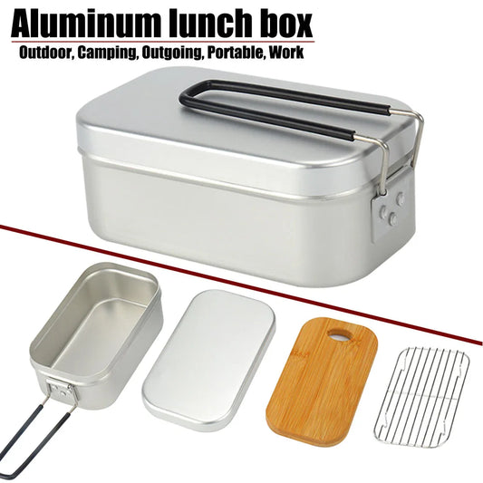 Ultralight Tableware Camping Cookware Lunch Box Cooking Pots Picnic Accessories Outdoor Cutlery Kitchen Set Hiking Sports