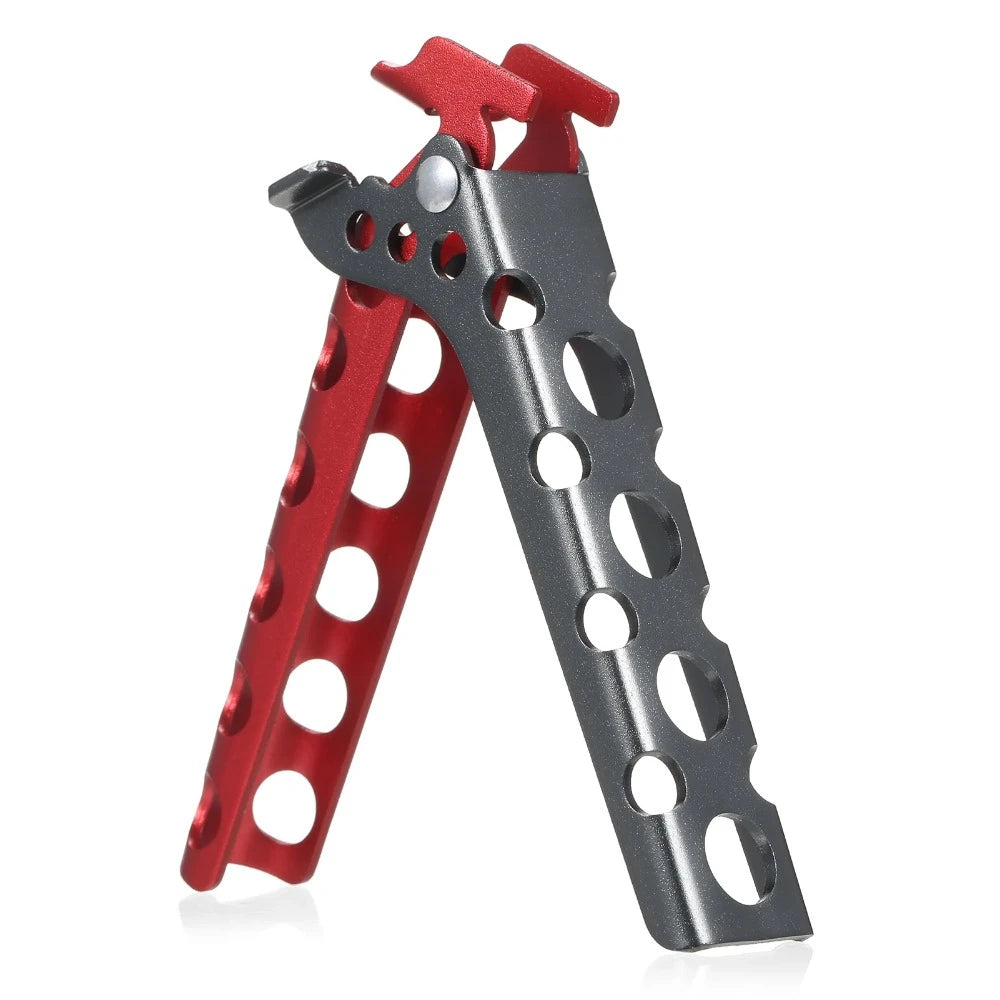 Camping Anti-hot Gryde Pan Skål Gripper Anti-Skold Håndtag Holder Clip Klemme til udendørs madlavning Picnic Vandring Grill Køkkengrej