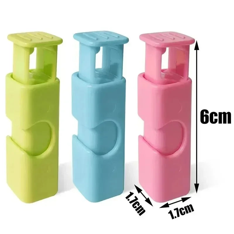 1-12 STK Squeeze Bread Bag Clips Genanvendelige Fresh Food Seal Plastic Clip Snack Bag Seal Spring Clip Hjem Køkken Opbevaring