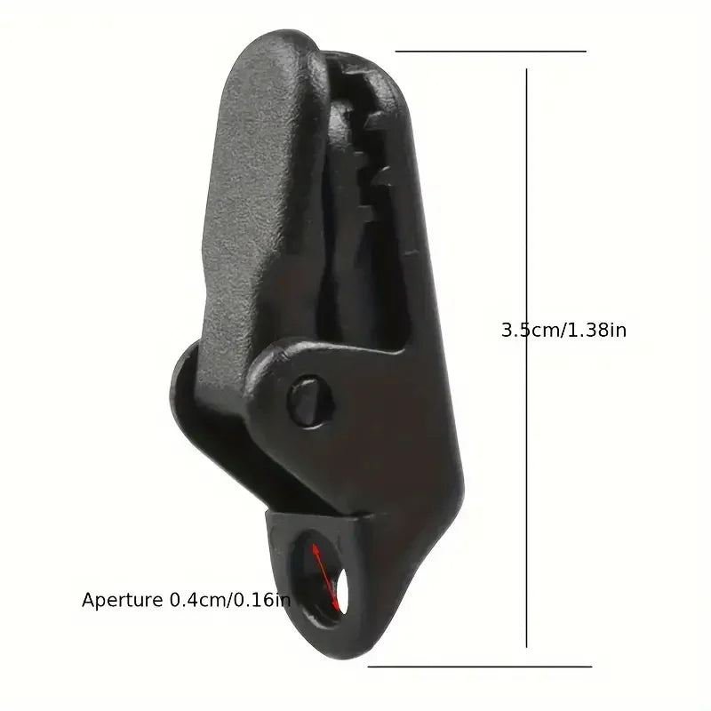 20 stk Tarp Clips, Vindtætte Clips Med Karabinhage, Markise Clip Set, Til Markise Udendørs Camping Caravan Canopy Telt