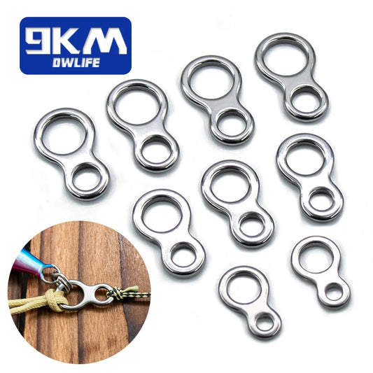 20~100 stk. Fiskeri Solid Ring Rustfrit Stål Havfiskeri lokker Forbindelser Jigging Ringe Drejelige Fiskeri Snap Tilbehør Grej
