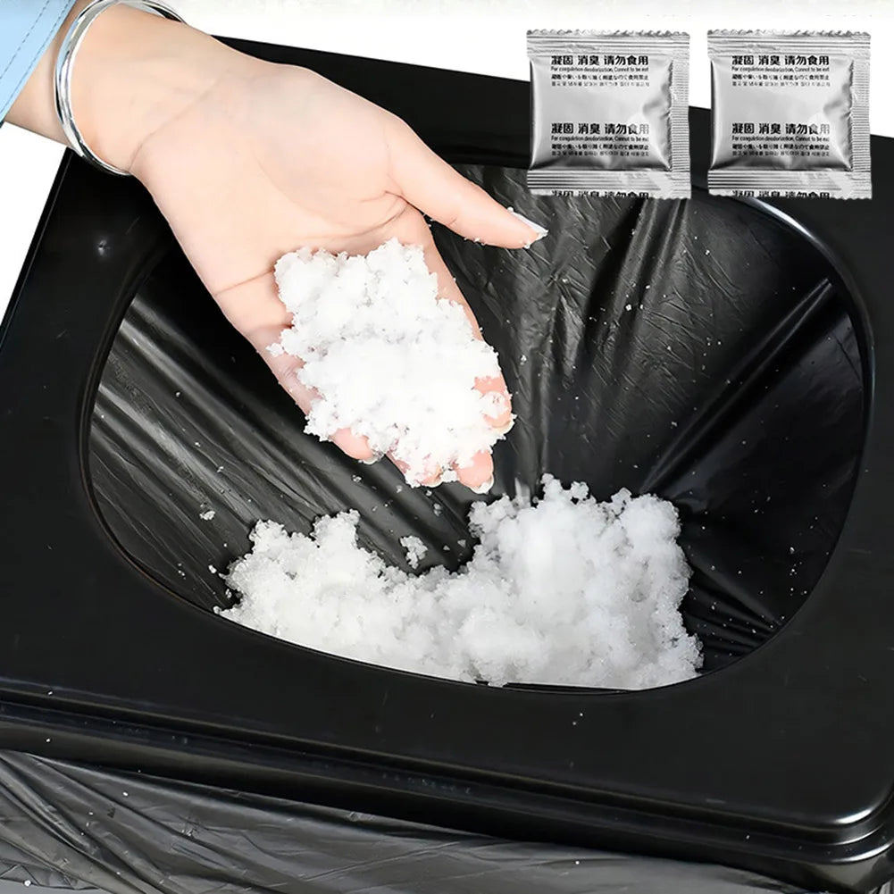 Poo Powder Poo Gel Camping Toilet Kemikalier Øko Absorberende Gel Flydende Affald Gelering Deodoriseringspulver til Rejse Bærbart Toilet
