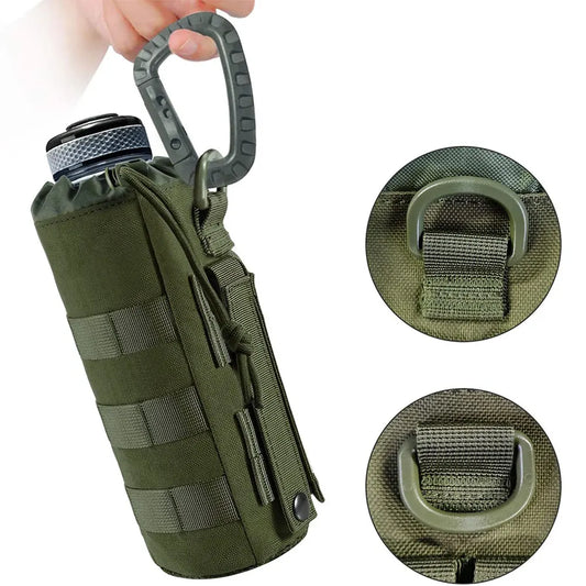 Water Bottle Pouch, Sports Water Bag Bottom Mesh Lining Hydration Carrier For Outdoor Activities Drawstring Opening Mesh Bottom