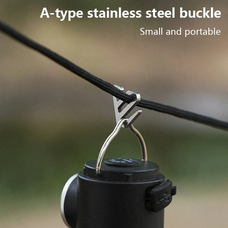 Stainless Steel Small Hook Portable S-shaped Metal Buckle Outdoor Camping Accessories Hanging Buckle