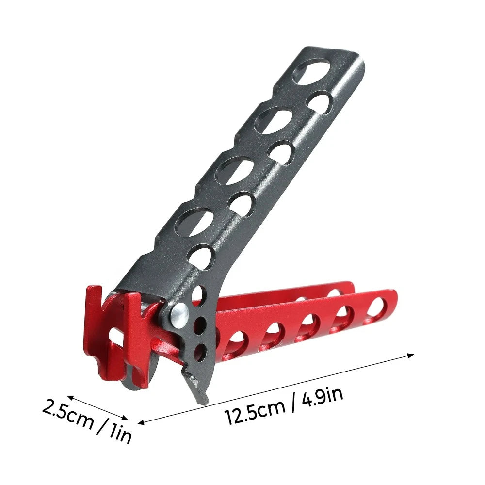 Camping Anti-hot Gryde Pan Skål Gripper Anti-Skold Håndtag Holder Clip Klemme til udendørs madlavning Picnic Vandring Grill Køkkengrej